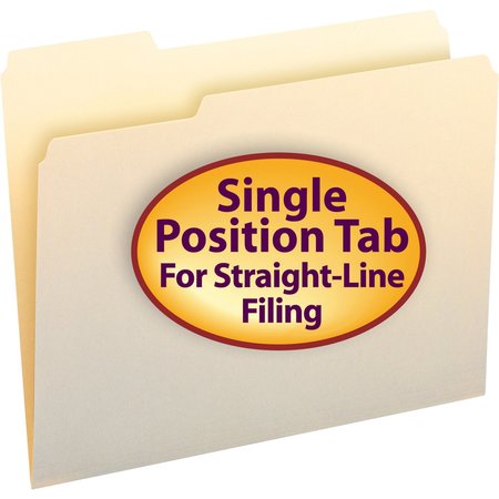 Smead Manila File Folders, 1/3-Cut Tabs, Left Position, Letter Size, PK100 10331